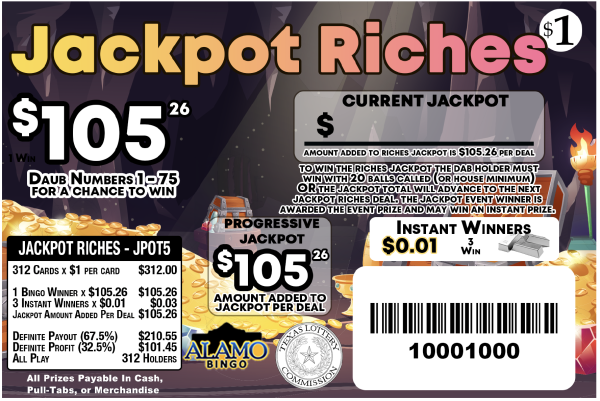 ALAMO: JACKPOT RICHES (314ct) GOLDEN EXCLUSIVE